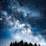 A picture of starry skies.
